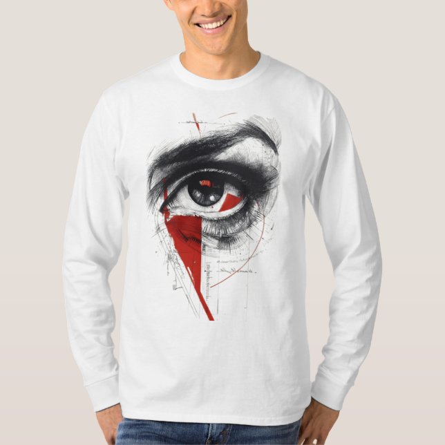 Camisa Manga Longa Olho Grunge (Frente)