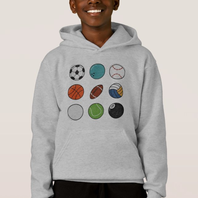 Camisa Manga Longa Padrão de Bolas de Todos os Esp (Frente)
