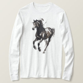 Camisa Manga Longa Pintura de Cavalo