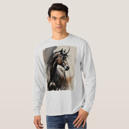 Camisa Manga Longa Pintura de Cavalo