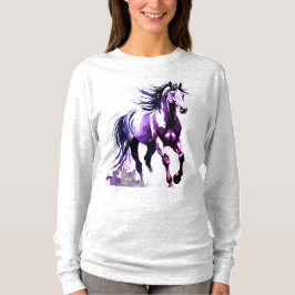 Camisa Manga Longa Pintura de Cavalo