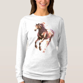 Camisa Manga Longa Pintura de Cavalo