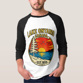 Camisa Manga Longa Pôr do Sol Pop Art do Lago Ontá