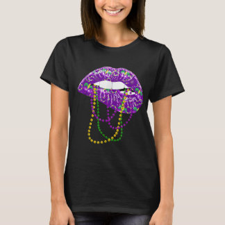 Camisa Mardi Gras para Lábios Rainhas Cos