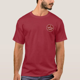 Camisa marrom & branca da legião romana de SPQR d