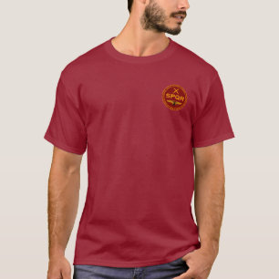 Camisa marrom & Dourado da legião romana de SPQR