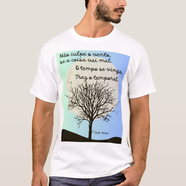Camisa masculina básica (Frente)
