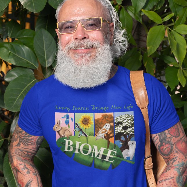 Camisa masculina Biome Seasons (Criador carregado)