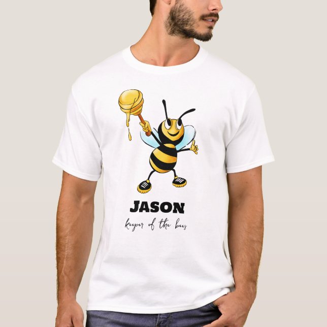 Camisa Masculina de Abelhas Guardião das Abelhas (Frente)