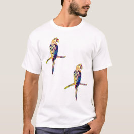 Camisa masculina de papagaio colorido