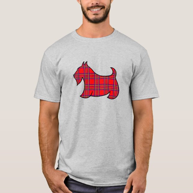 Camisa Masculina do Terrier Escocês Presente (Frente)