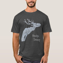 Camisa Masculina Folclore Algonquiano País Wendigo