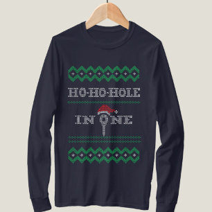 Camisa masculina Ho Ho Buraco de Um no Golfmas par