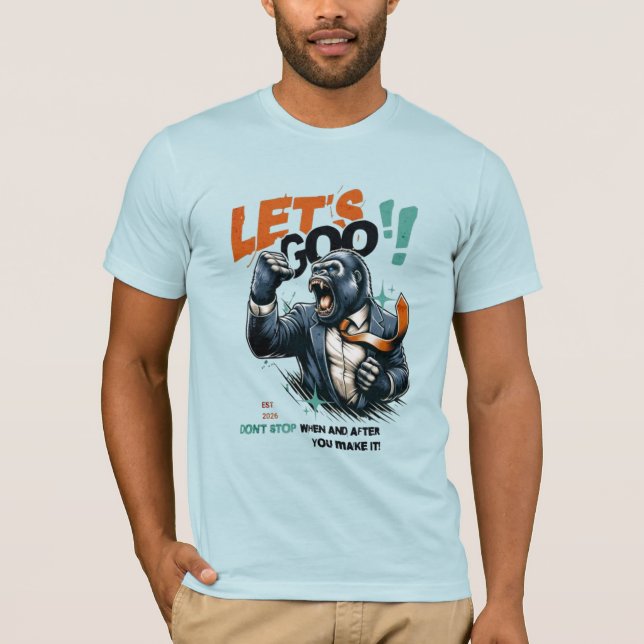 CAMISA MASCULINA LET'S GOO LESSONS LEARN JERSEY (Frente)