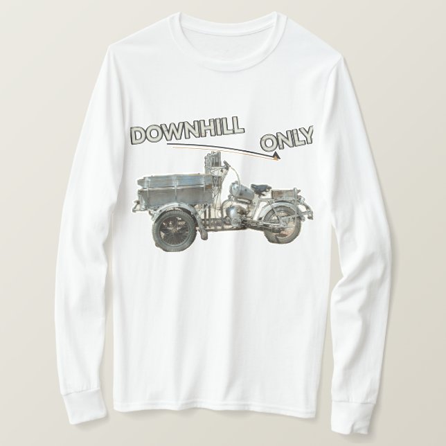 Camisa Masculina Manga Longa Veículo Vintage Push  (Frente do Design)