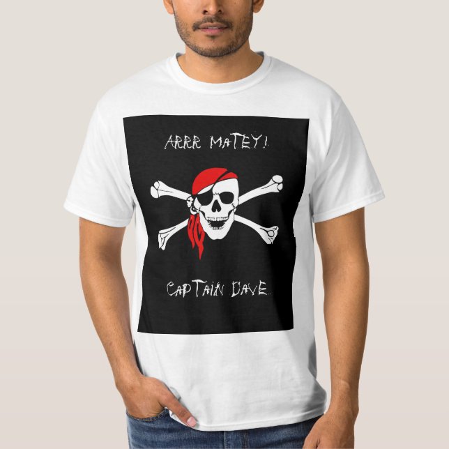 Camisa Masculina Personalizada de Pirata ARRR Comp (Frente)