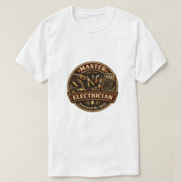 Camisa Master Eletricista EST 1947 Crachá Vintage