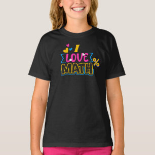 Camisa matemática para crianças