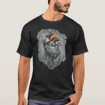 Camisa MECHANICAL Soul – Coração Steampunk Cyberpu