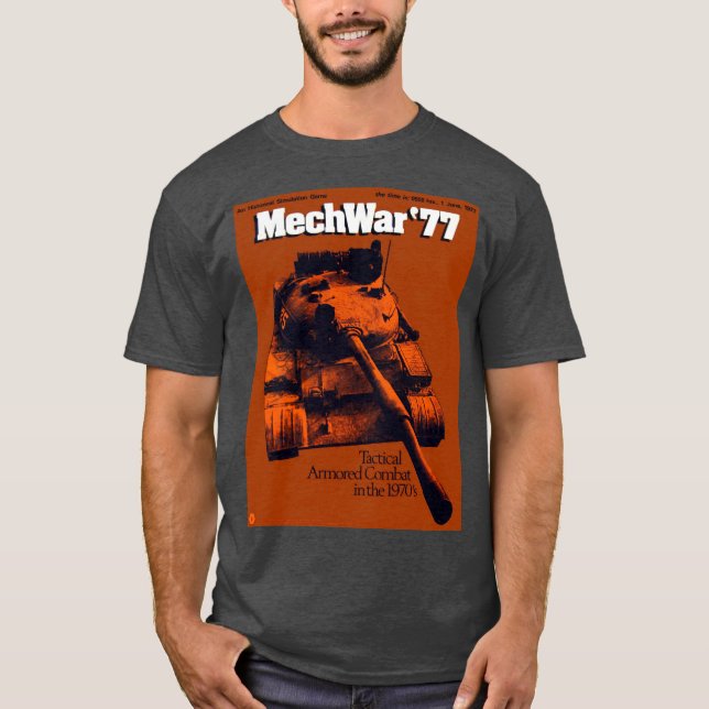 camisa MechWar do jogo do tanque 'wargame dos 77 (Frente)