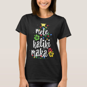 Camisa Mele Kalikimaka Natal Havaiano T