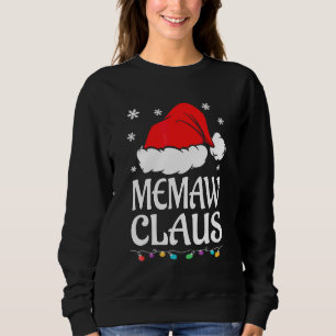 Camisa Memaw Claus Pijama Natal Família Combinando