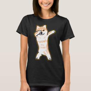 Camisa meme DOGE - cão DABBING SHIBA INU