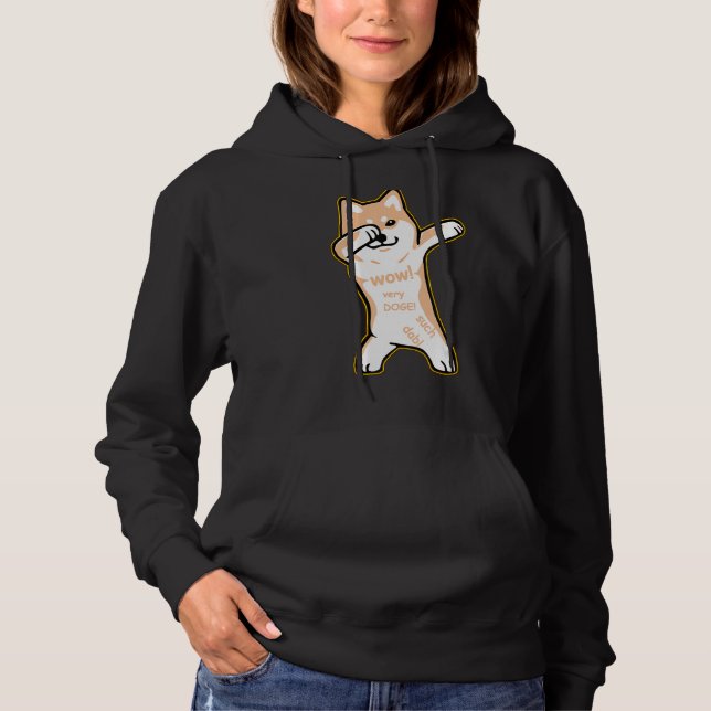 Camisa meme DOGE - cão DABBING SHIBA INU (Frente)