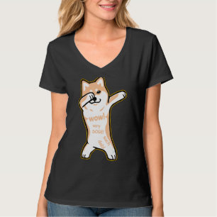 Camisa meme DOGE - cão DABBING SHIBA INU