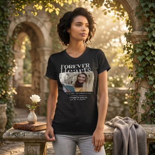 Camisa Memorial de Funeral Preto Cinza Personaliza