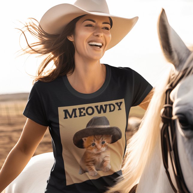 CAMISA MEOWDY VAQUEIRO GATO FILHOTE (Criador carregado)
