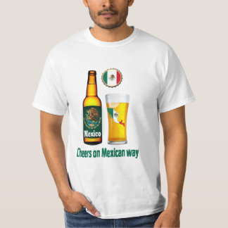 Camisa mexicana da cerveja
