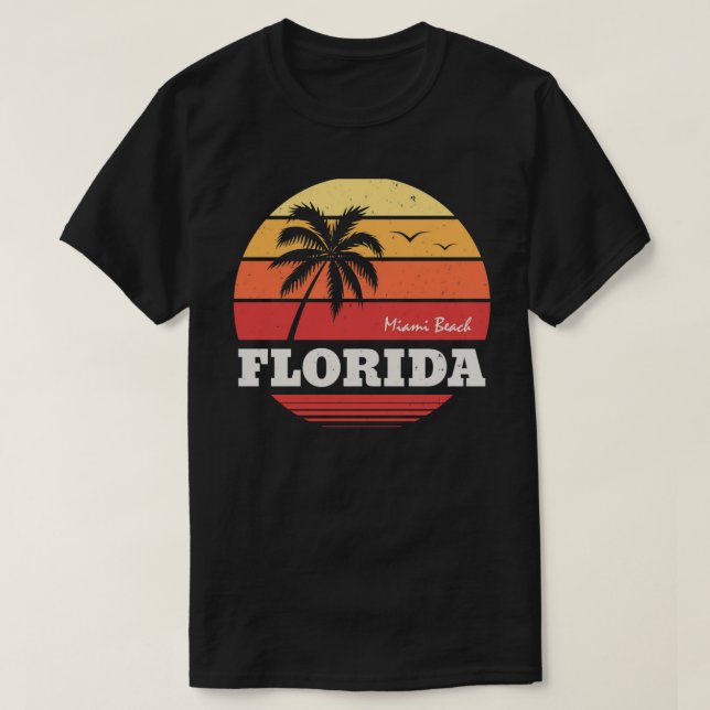 camisa miami Beach Flórida (Frente do Design)