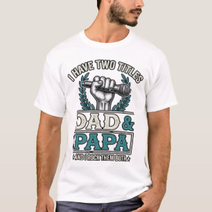 Camisa Microfone Vintage Títulos Pai e Papai Rock_
