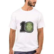 Camisa Minimalista Campo de Futebol Número 10
