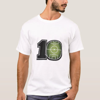 Camisa Minimalista Campo de Futebol Número 10