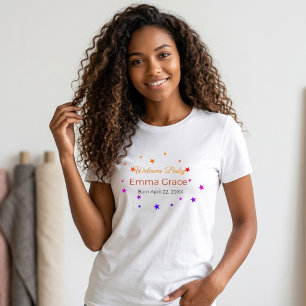Camisa Minimalista de Chuveiro de Bebê para a Mamã