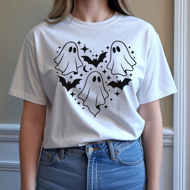Camisa Minimalista de Fantasma de Halloween para E (halloween ghost shirt, halloween ghost sweatshirt, minimalist halloween shirt, halloween shirt,)
