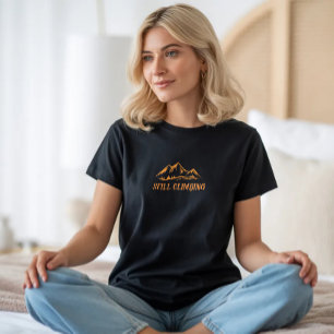 Camisa Minimalista de Montanha com Design de Linha
