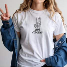 Camisa Minimalista de Montanha com Design de Linha
