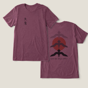 Camisa Minimalista Japonesa Fish Hawk Ukiyo-e Esti