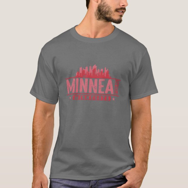 Camisa Minneapolis Cidade no Estado de Minnesota a (Frente)