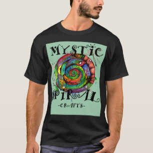 camisa místico da espiral t