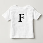 Camisa monogrammed inicial da letra F t<br><div class="desc">Para um miúdo legal cujo o nome comece com F</div>