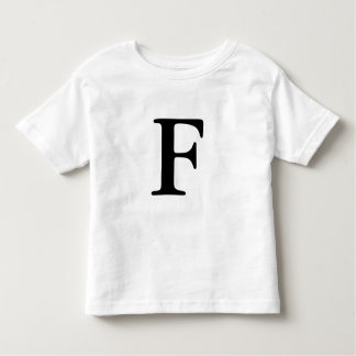 Camisa monogrammed inicial da letra F t