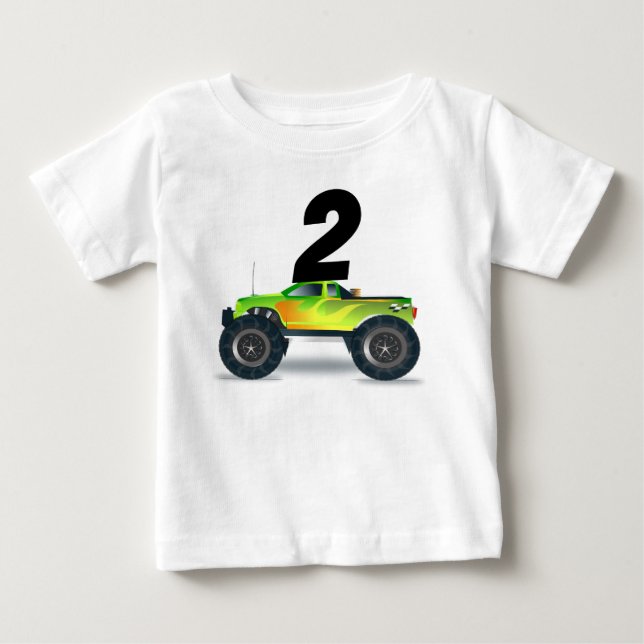 CAMISA MONSTRO CAMINHÃO IDADE 2 ANOS (Frente)