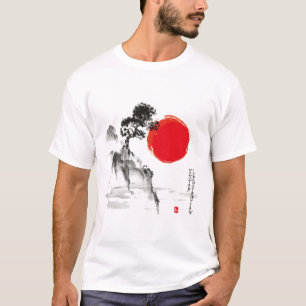 Camisa Montanha Chinesa - Arte Cênica da Natureza