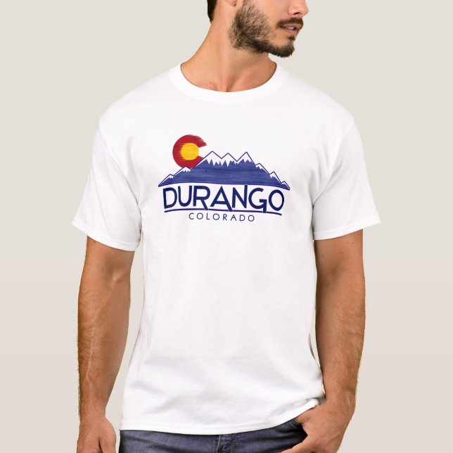 camisa montanhas de madeira Durango Colorado (Frente)