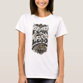 Camisa Motivacional Feminina Fearless Tiger Mounta