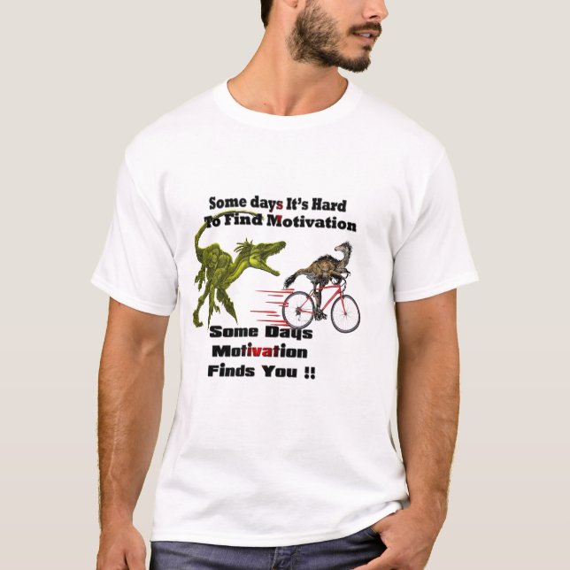 Camisa Motivacional T-Rex - Jovem Dinossauro Engra (Frente)